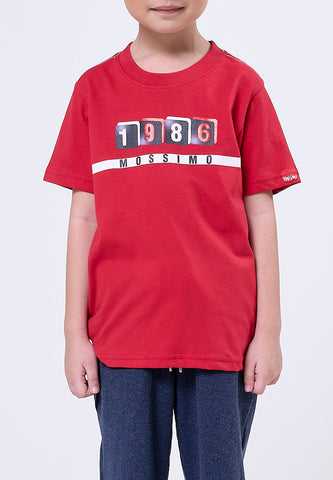 Mossimo Kids Soren Crimson Round Neck Regular Tshirt