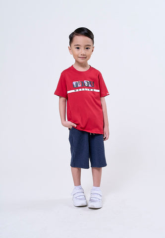 Mossimo Kids Soren Crimson Round Neck Regular Tshirt