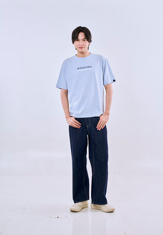 Mossimo Leander Baby Blue Modern Fit Tee For Men