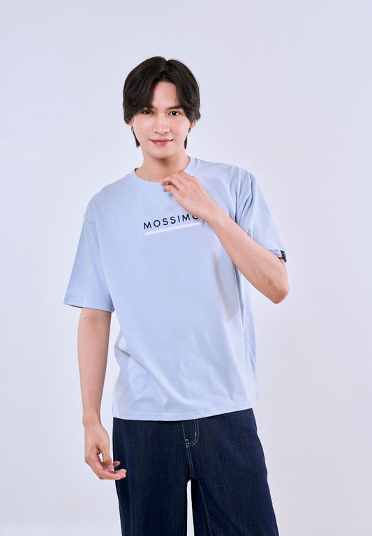 Mossimo Leander Baby Blue Modern Fit Tee For Men