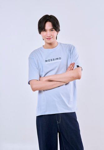 Mossimo Leander Baby Blue Modern Fit Tee For Men