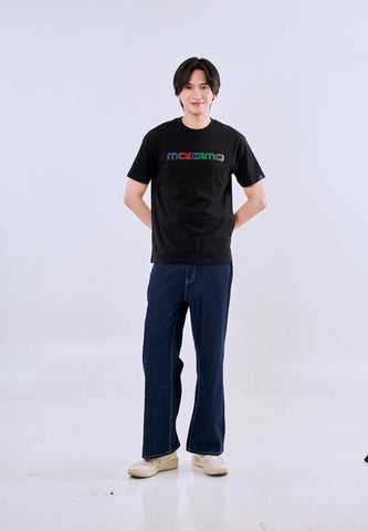 Mossimo Liam Black Regular Fit Tee For Men