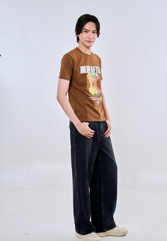 Mossimo Calum Rust Unisex Fit Tee For Men