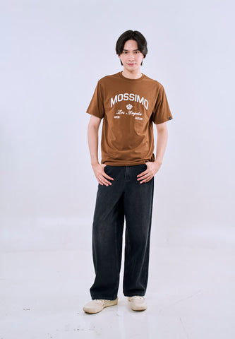 Mossimo Men's Rust Comfort Fit Tee with Metallic Logo