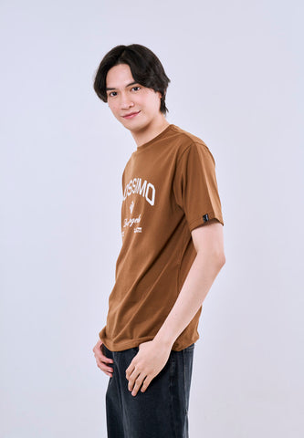 Mossimo Men's Rust Comfort Fit Tee with Metallic Logo