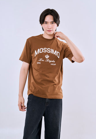 Mossimo Men's Rust Comfort Fit Tee with Metallic Logo
