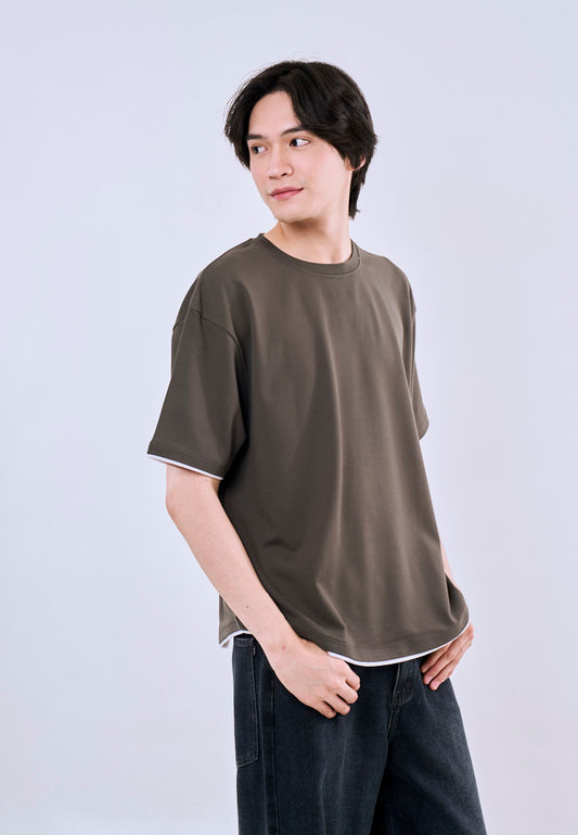 Mossimo Men's Gray Premium Semi Amboy Modern Fit Tee