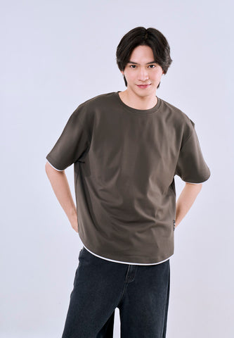 Mossimo Men's Gray Premium Semi Amboy Modern Fit Tee