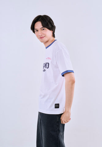 Mossimo Nathan White Urban Fit Tee For Men