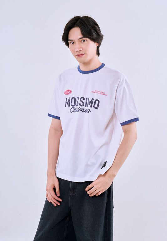 Mossimo Nathan White Urban Fit Tee For Men