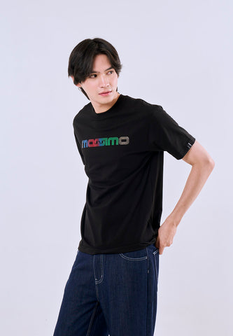 Mossimo Liam Black Regular Fit Tee For Men