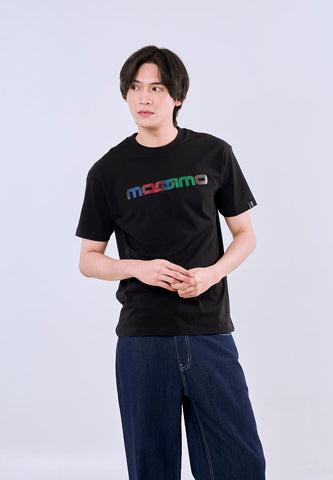 Mossimo Liam Black Regular Fit Tee For Men
