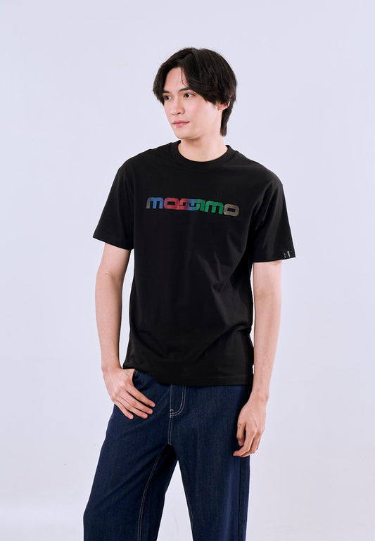 Mossimo Liam Black Regular Fit Tee For Men