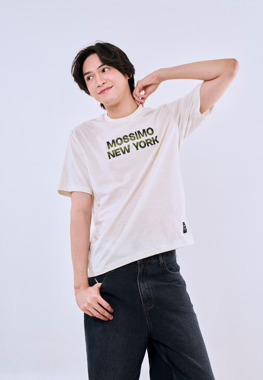 Mossimo Kian Beige Comfort Fit Tee For Men