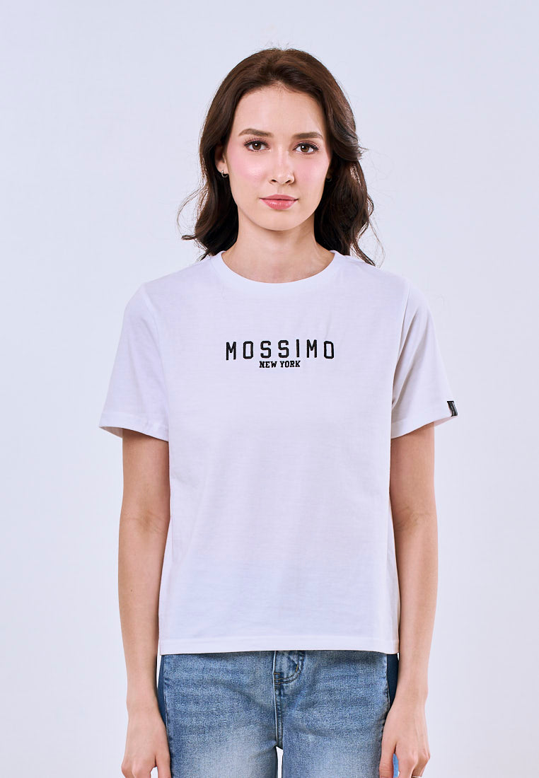Mossimo Amaya White Comfort Fit Tee For Women