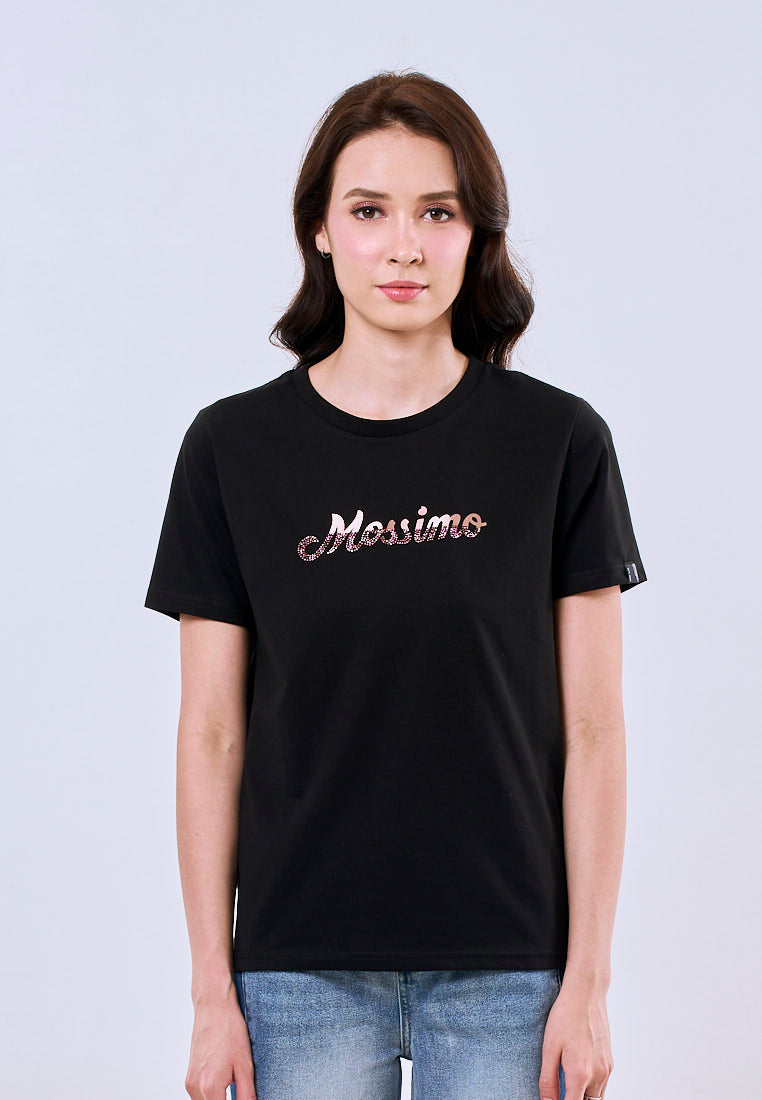 Mossimo Maxine Black Classic Fit Tee For Women