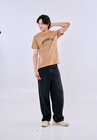 Mossimo Xavier Pale Khaki Muscle Fit Tee For Men