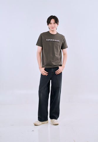 Mossimo Xyro Gray Classic Fit Tee For Men