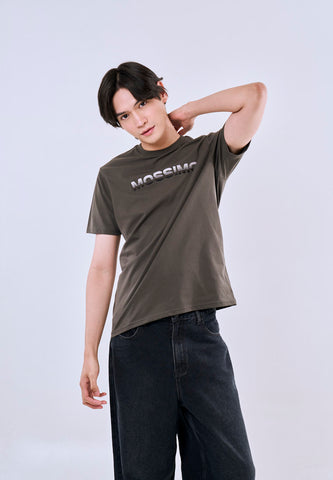 Mossimo Xyro Gray Classic Fit Tee For Men