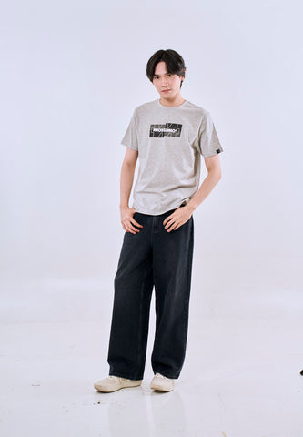 Mossimo Lucian Heather Gray Classic Fit Tee For Men