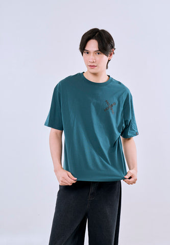 Mossimo Briar Blue Green Modern Fit Tee For Men
