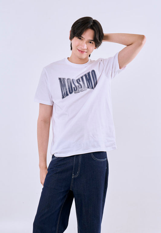 Mossimo David White Classic Fit Tee For Men