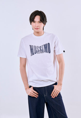 Mossimo David White Classic Fit Tee For Men