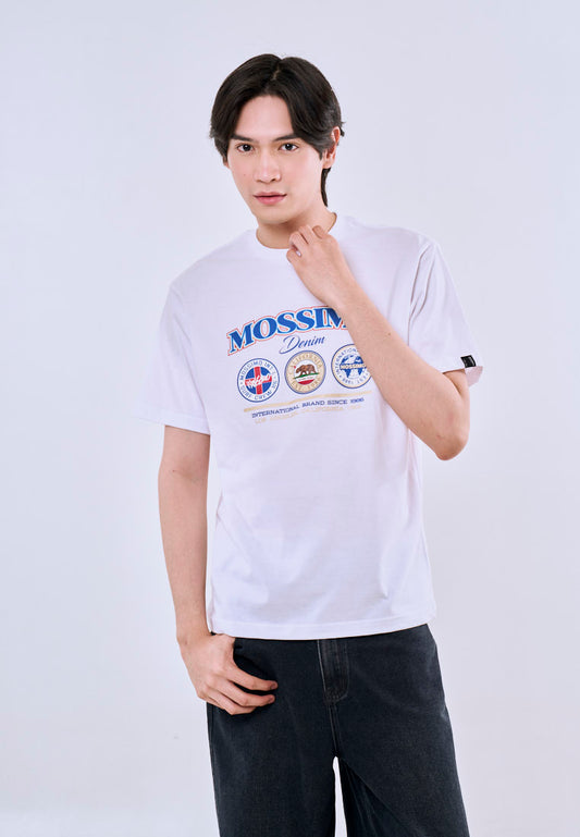Mossimo Zephyr White Comfort Fit Tee For Men