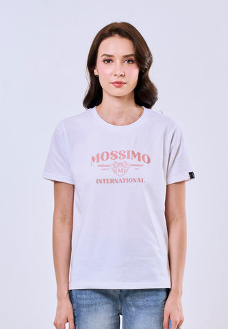 Mossimo Mia White Classic Fit Tee For Women