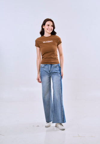 Mossimo Celeste Rust Body Fitted Tee For Women