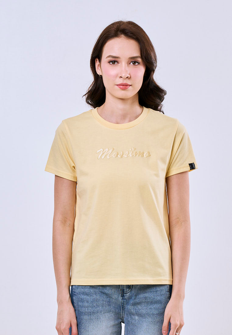 Mossimo Zorina Butter Yellow Classic Fit Tee For Women