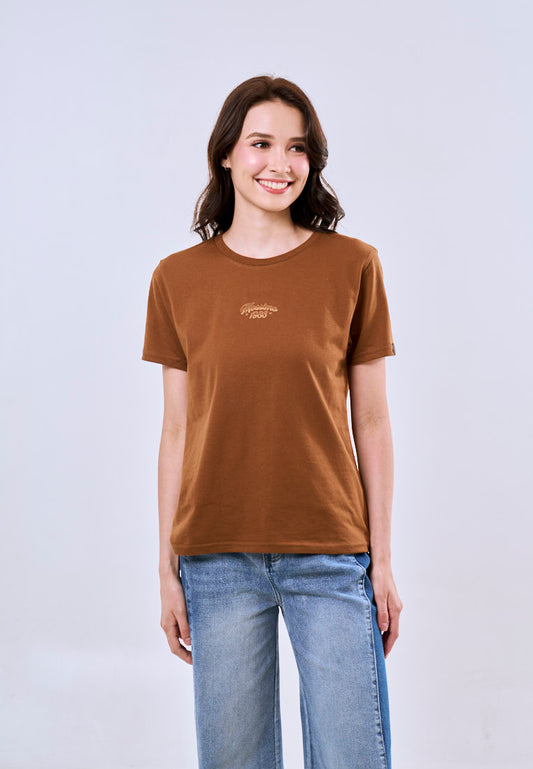 Mossimo Valeria Rust Classic Fit Tee For Women