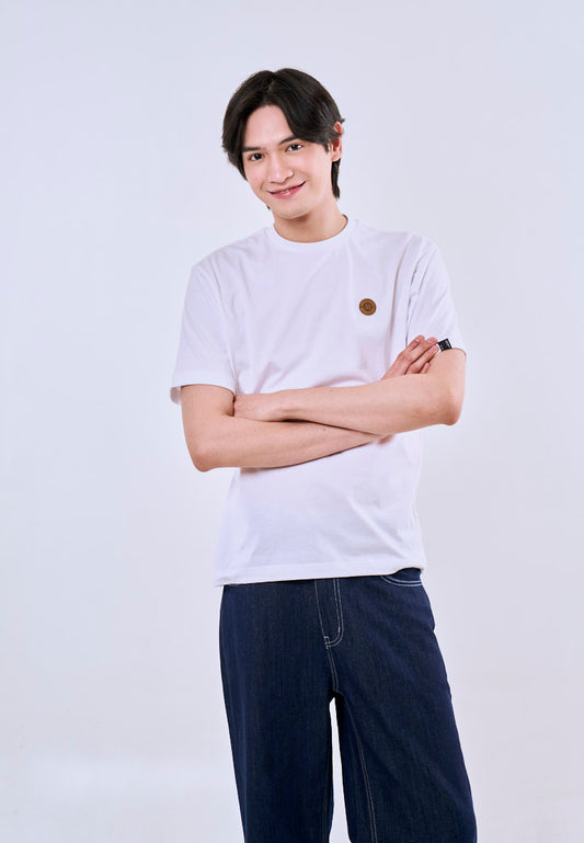 Mossimo Axel White Premium Comfort  Fit Tee For Men