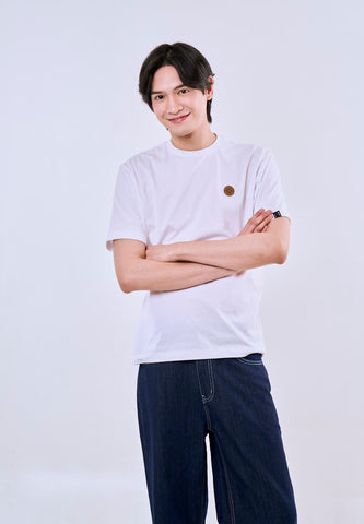 Mossimo Axel White Premium Comfort  Fit Tee For Men