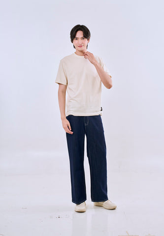 Mossimo Brooks Beige Premium Comfort  Fit Tee For Men