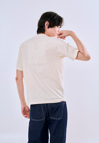 Mossimo Brooks Beige Premium Comfort  Fit Tee For Men