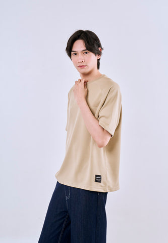 Mossimo Jace Tan Brown Raglan Modern Fit Tee For Men