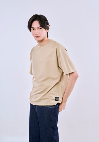 Mossimo Jace Tan Brown Raglan Modern Fit Tee For Men