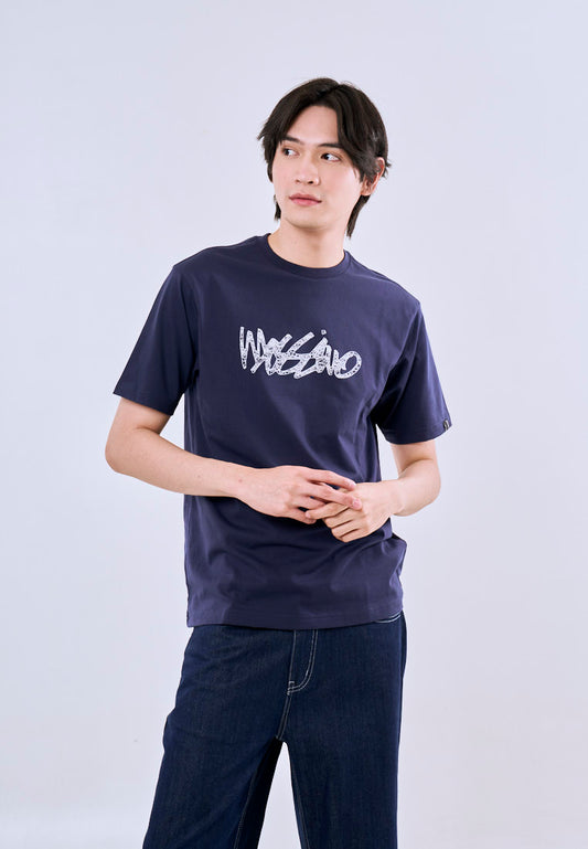 Mossimo Thaddeus Navy Blue Comfort Fit Tee For Men