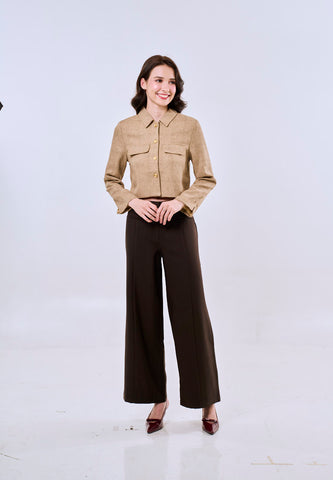 Mossimo Women's Brown Straight Loose Trousers