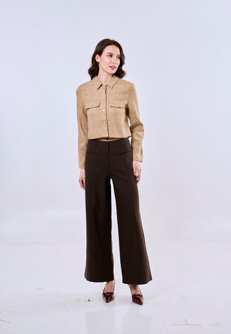 Mossimo Women's Brown Straight Loose Trousers