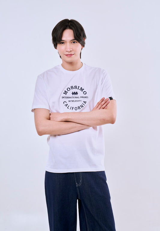 Mossimo Lior White Classic Fit Tee For Men