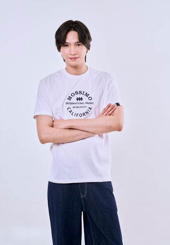 Mossimo Lior White Classic Fit Tee For Men