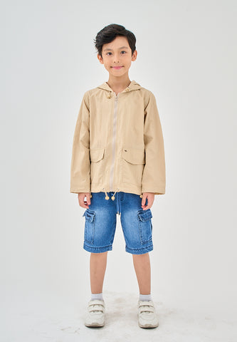 Mossimo Kids Pj Light Beige Hooded Jacket