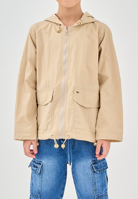Mossimo Kids Pj Light Beige Hooded Jacket