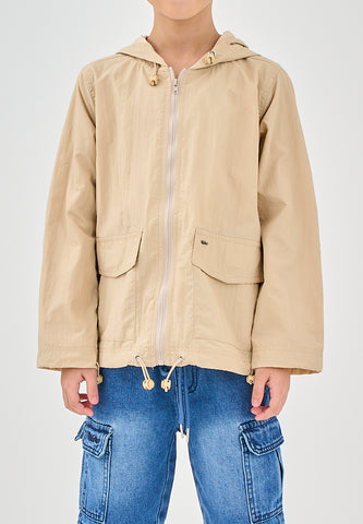 Mossimo Kids Pj Light Beige Hooded Jacket