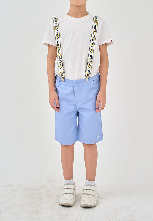 Mossimo Kids Kylo White and Light Blue Boys Short Set