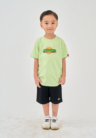 Mossimo Kids Zedrick Light Green Graphic Tshirt