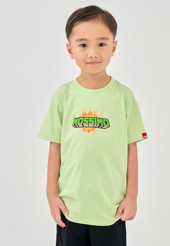 Mossimo Kids Zedrick Light Green Graphic Tshirt
