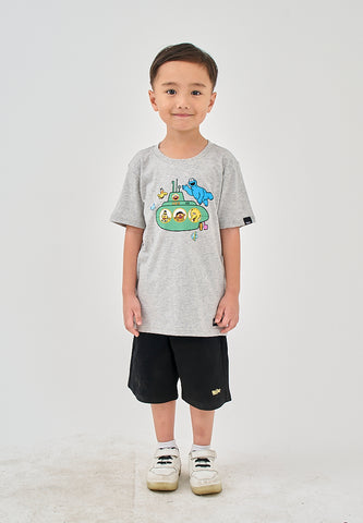 Mossimo Kids Mikee Heather Gray Sesame Street Tshirt